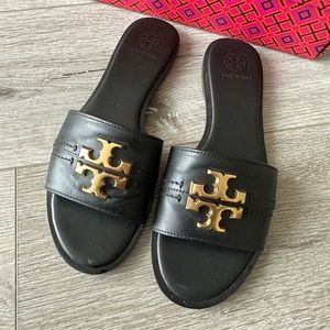 Tory Burch Everly Slides - Black size 7
